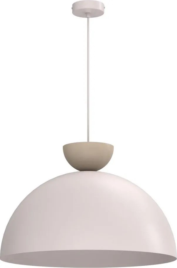 Lustră suspendată pe cablu NEVIS, 1x E27/15W/230V, Ø 50 cm, crem