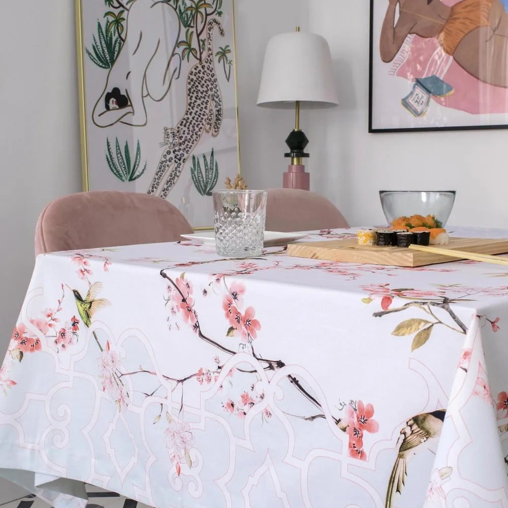 Față de masă din bumbac Happy Friday Basic Chinoiserie, 225 x 150 cm