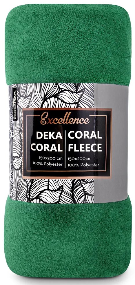 Carbotex Pătură din microfibră verde, 150 x 200 cm