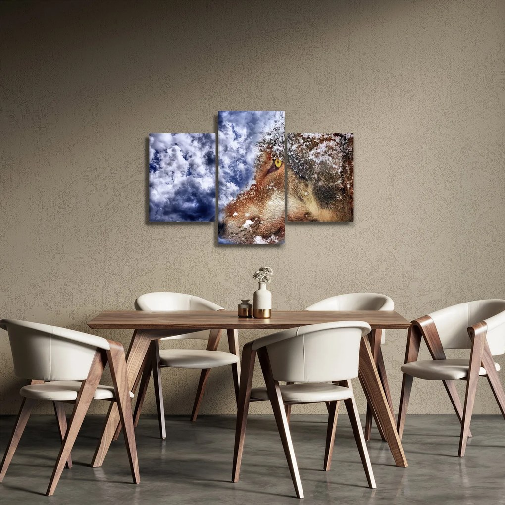 Tablou cu lup (90x60 cm)