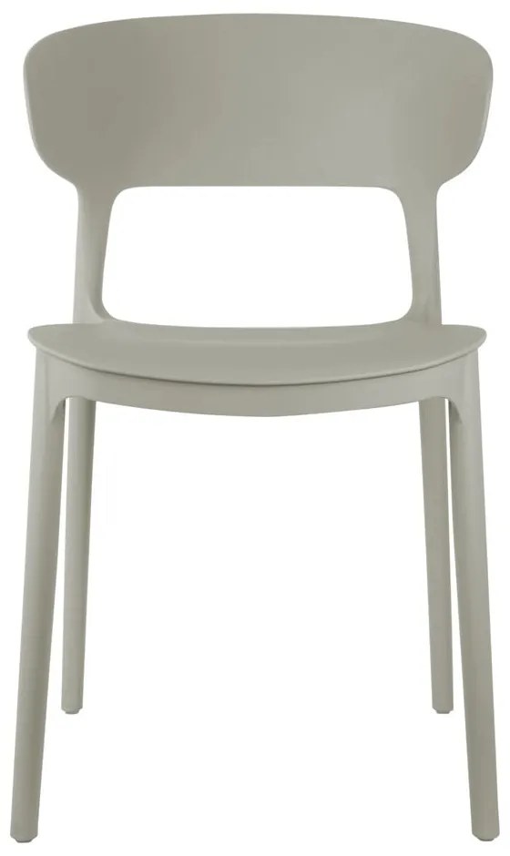 Scaun de dining gri din plastic Fain – Leitmotiv