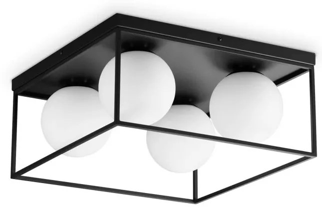 Plafoniera design modern Lingotto pl4 negru