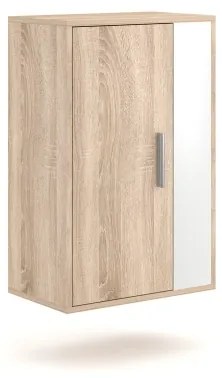 Mobilier living BRICK, stejar sonoma/alb