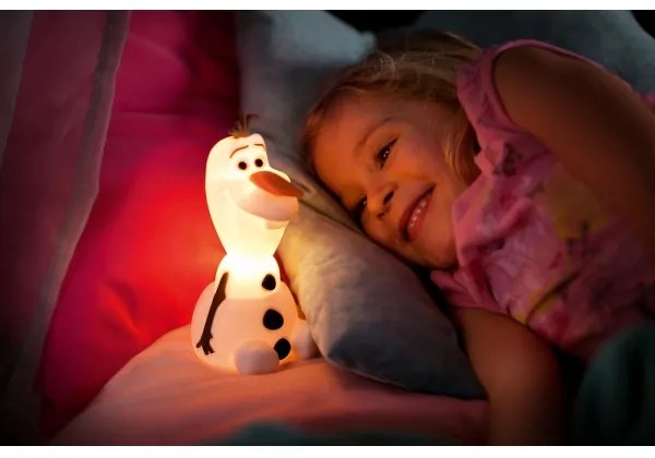 Philips 71768/08/16 - Lampă pentru copii Disney Frozen Olaf LED/0,3W/2xAAA om de zăpadă