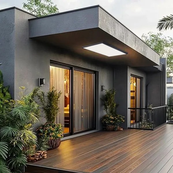 Brilagi - LED Plafonieră LED pentru baie FRAME, 96W, 230V, 120x60 cm, IP44, negru