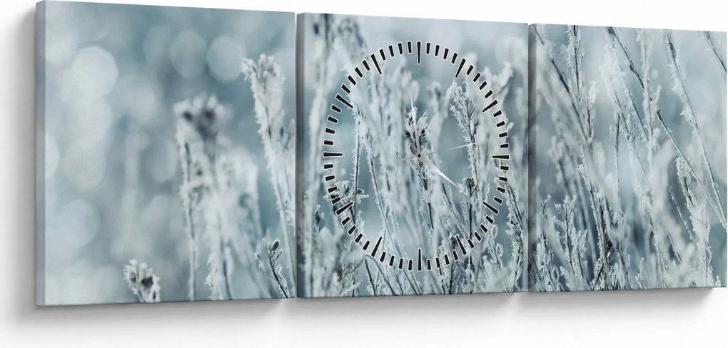 Tablou - Magia iernii (cu ceas) (90x30 cm)