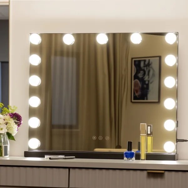 Oglindă LED dimabilă pentru machiaj Brilagi HOLLYWOOD LED/15W/230V 3000/4000/6500K