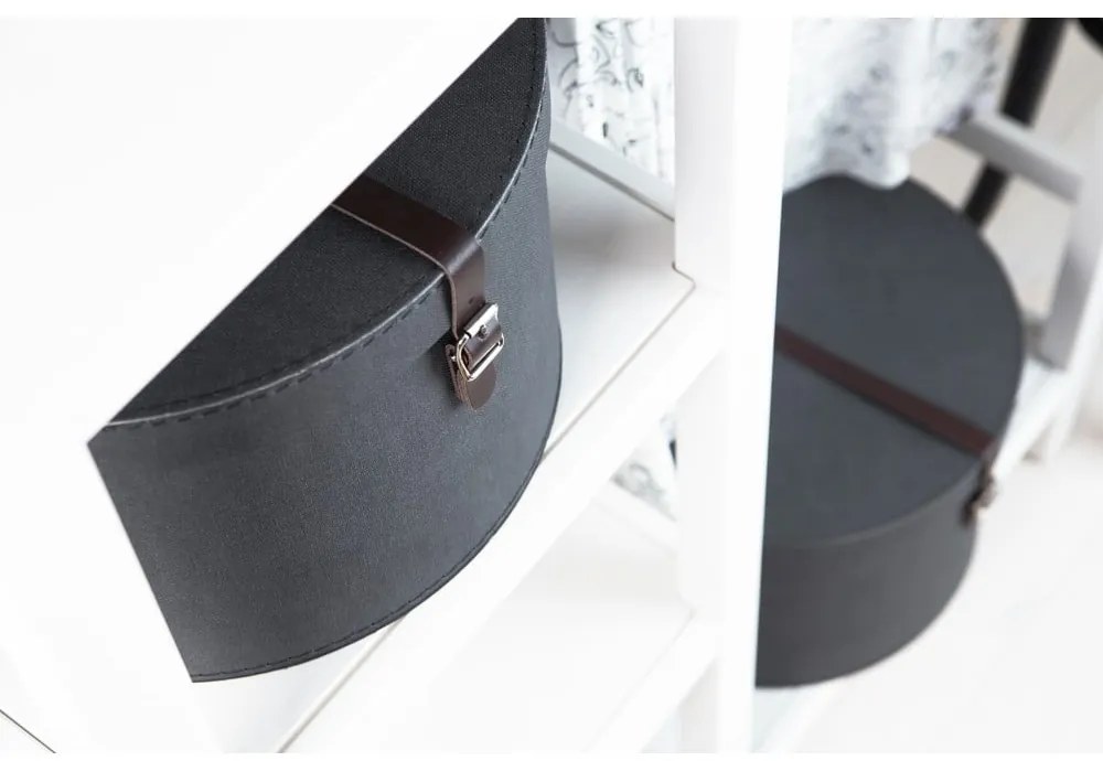 Set 2 cutii Bigso Box of Sweden Rut, negru