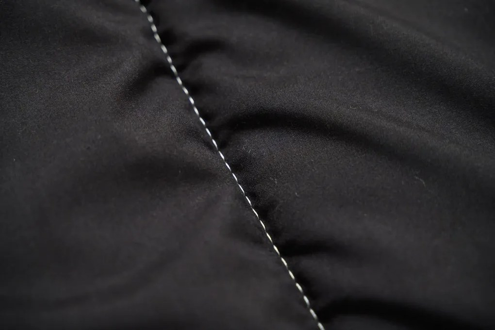 Patura usoara pentru toate anotimpurile 140x200 cm din fibra goala, neagra