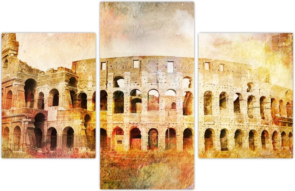 Tablou - Pictură digitală, Colosseum, Roma, Italia (90x60 cm)