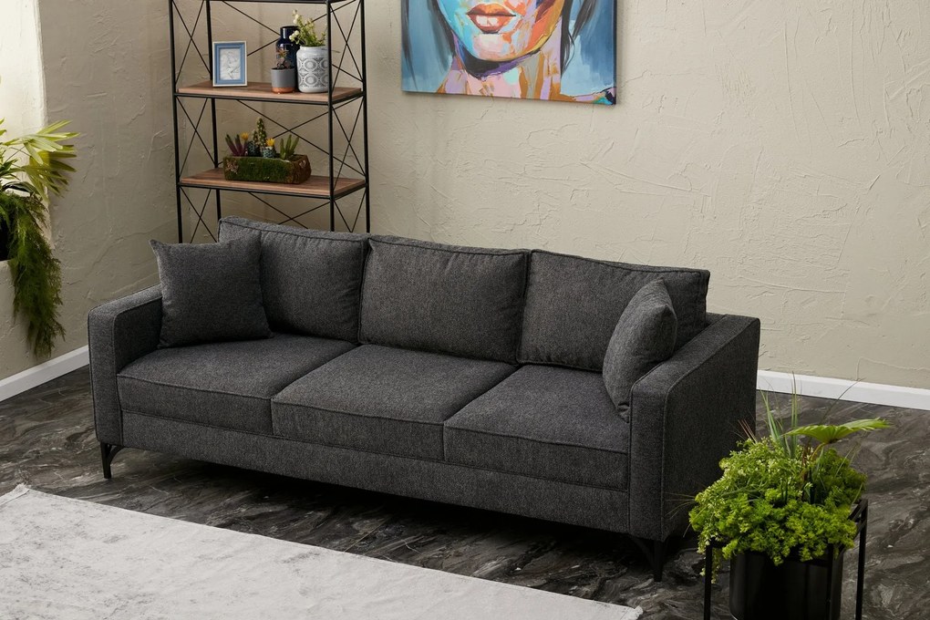 Canapea Berlin - Anthracite, Black