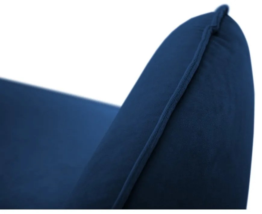 Fotoliu albastru cu tapițerie din catifea Vienna – Cosmopolitan Design