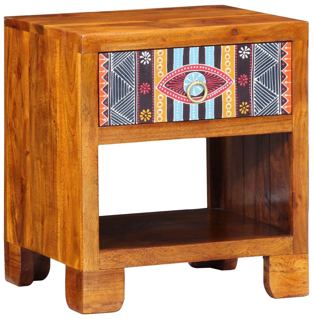 vidaXL Dulap lateral, 40x35x45 cm, lemn masiv de acacia