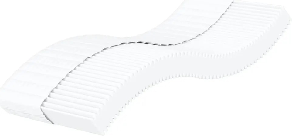 vidaXL Saltea din spumă, alb, 90x200 cm, duritate H2 H3