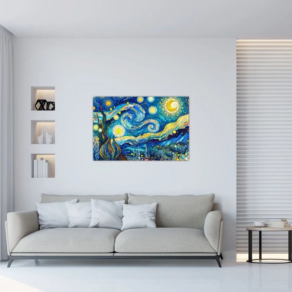 Tablou – Mozaic al nopții înstelate (90x60 cm)