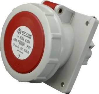 Priza incastrata trifazata 5 X 63A  400V IP67 IEGN 6353 SEZ 34-332