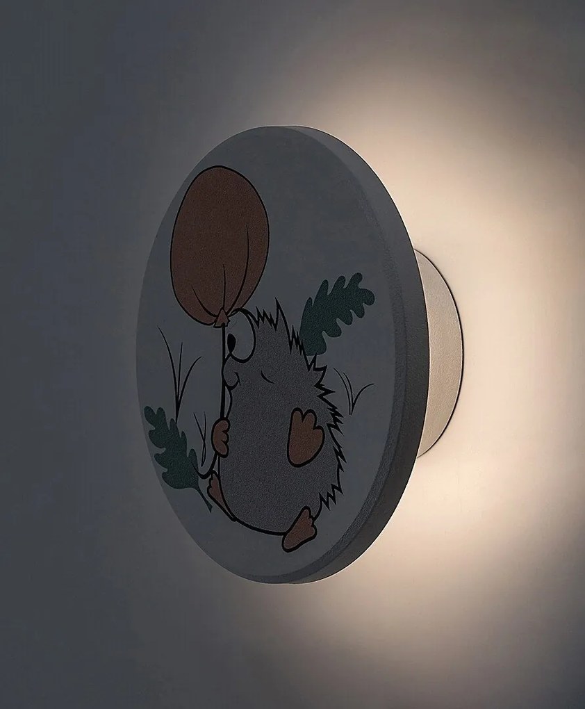 Aplica camera copii motiv arici si balon Hedgy LED CCT