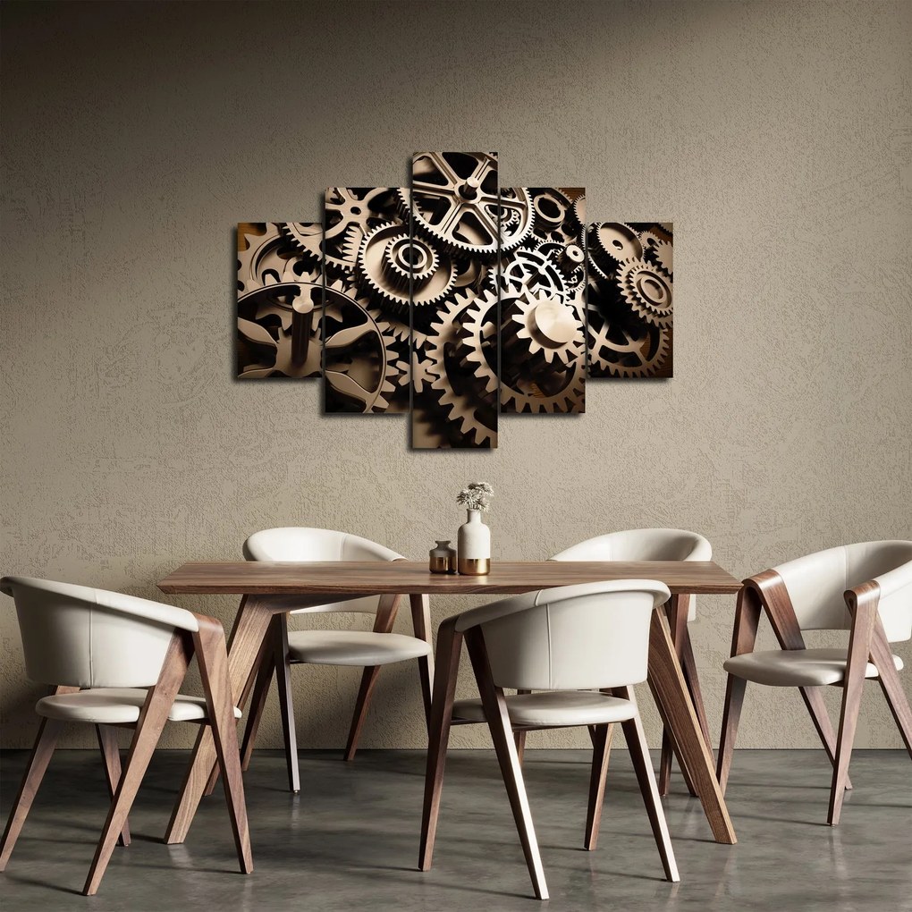 Tablou - Piese de ceas (150x105 cm)