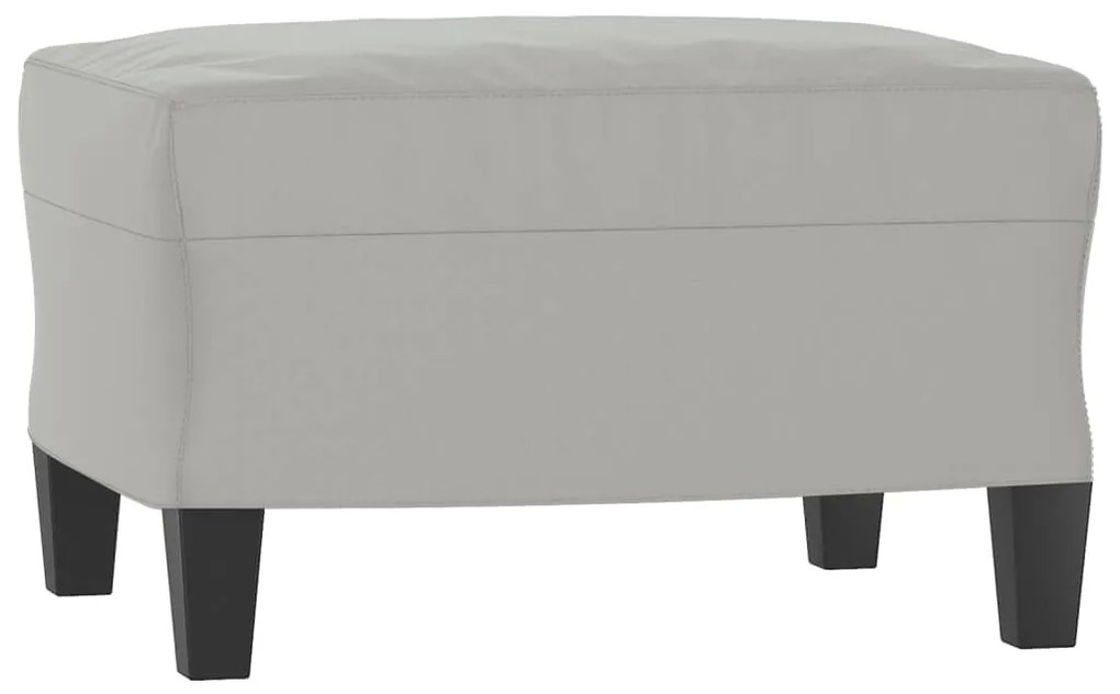 349342 vidaXL Taburet, gri deschis, 60x50x41 cm, microfibră