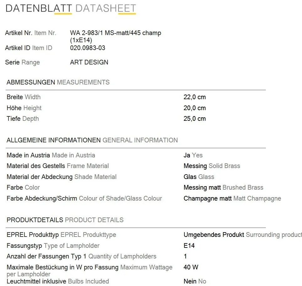 Aplica de perete realizata manual ARTDESIGN, alama mat/ alb opac