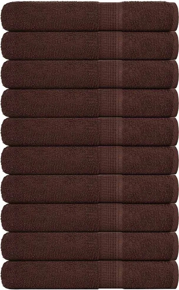 vidaXL Prosoape de saună, FROGN, maro, 80x200 cm, 360 g/m², 10 buc.
