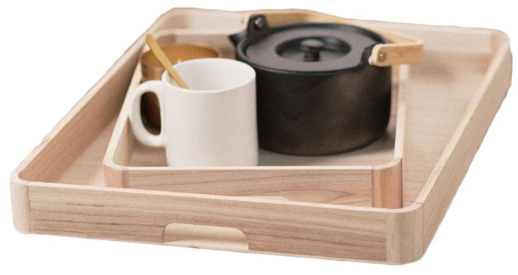 Set 2 tavi din lemn Indies