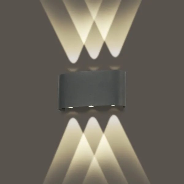 Brilagi - Aplica de perete LED pentru exterior FLAREBOX LED/6W/230V, antracit, IP65