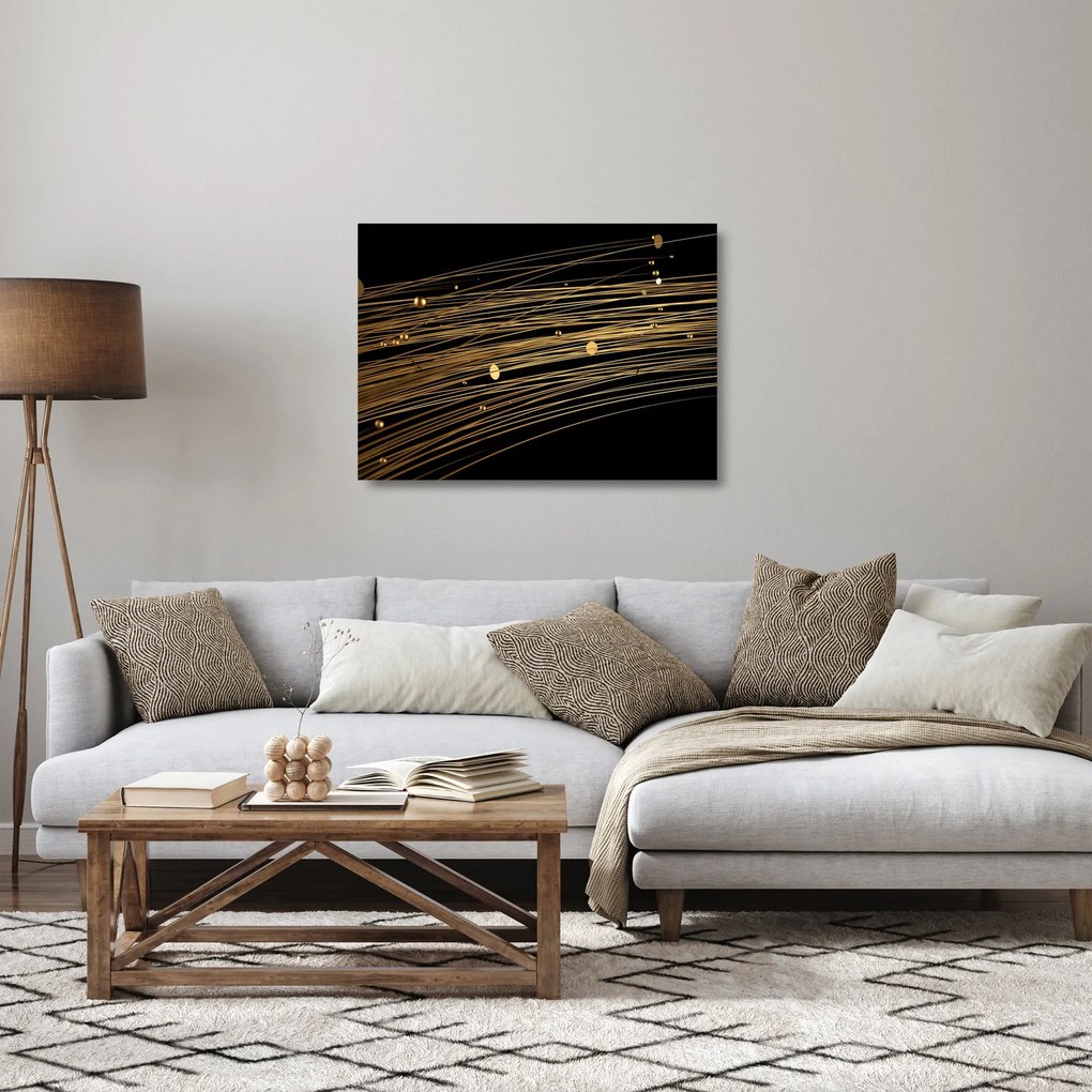 Tablou pe sticlă abstrat (70x50 cm)