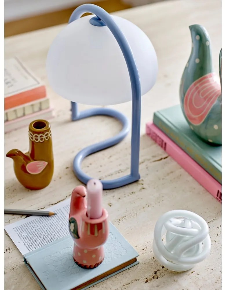 Vază verde din gresie pictată manual (înălțime 19 cm) Trudy – Bloomingville