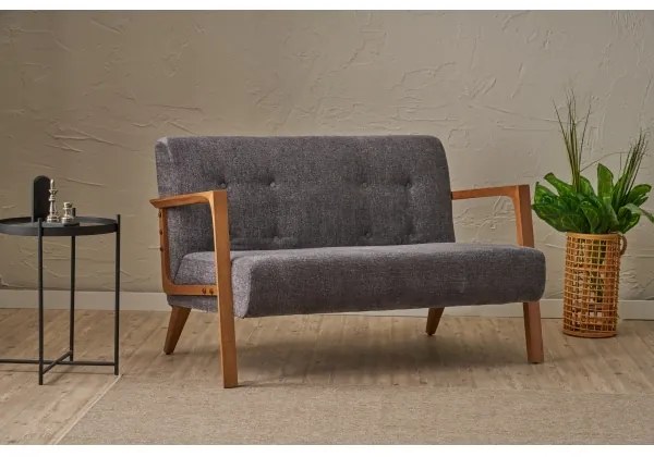 Canapea 2 locuri TUMI, gri