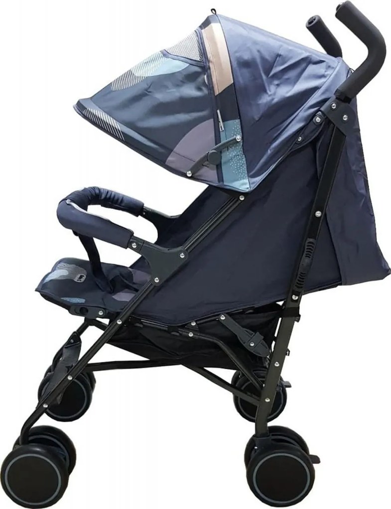 Carucior sport tip umbrela Baby Care™ PRO 803 Camouflage, Spatar reglabil in 7 trepte, pozitie somn, Amortizoare, Frana picior,Pliabil, Albastru Aqua
