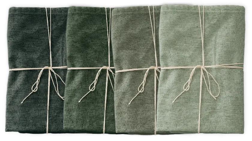 Set 4 șervețele textile Really Nice Things Green Gradient, lățime 40 cm