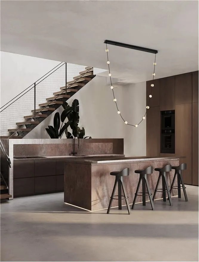 Lustra LED suspendata, deosebita design lux ALCINOE