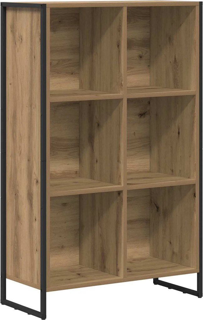 vidaXL Dulap pentru cărți Stejar artizanal 99.5 x 30 x 108.5 cm