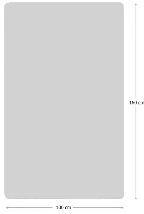 Covor Chilai Home 876CHL1214, 100x160 cm, fire de catifea antibacteriene, Poliester, Gri/Alb