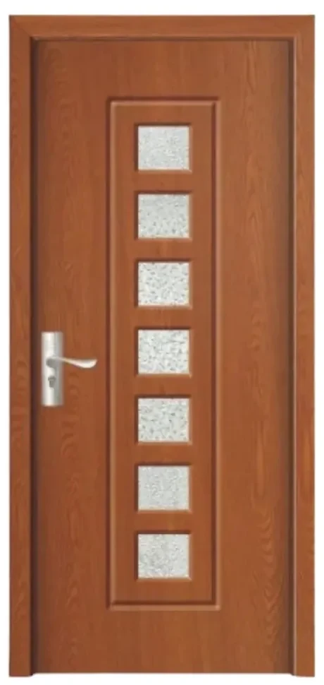 Usa Interior din MDF Novo Doors ND236, Cadru din Lemn Masiv, Geam Sablat, KIT COMPLET, Toc , Manere si balamale incluse (Culoare: Crem, Dimensiune: