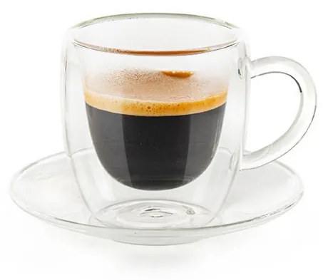 Set cesti espresso cu maner Luigi Ferrero Coffeina FR-8014 90ml, 2 bucati 1006339