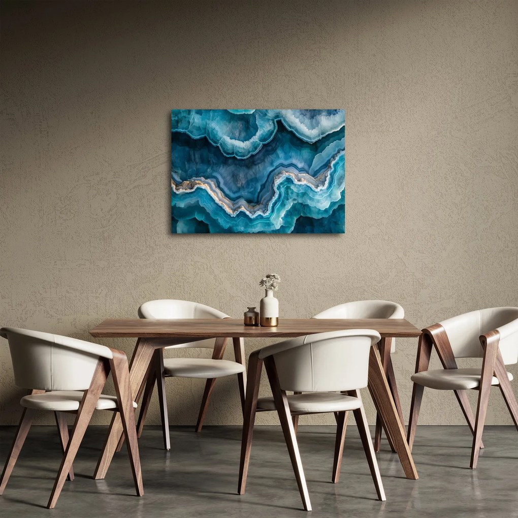 Tablou - Detaliu de acvamarin (70x50 cm)