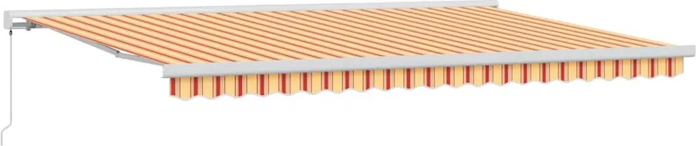 vidaXL Cortina Retractabilă Galben și portocalie 500 × 300 cm