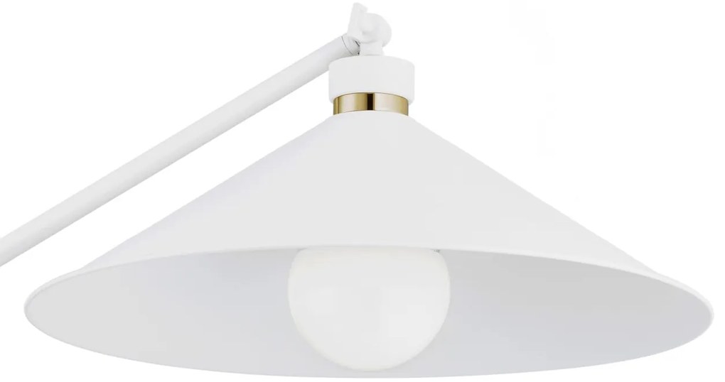 Lampadar de podea reglabil stil industial NASHVILLE alb