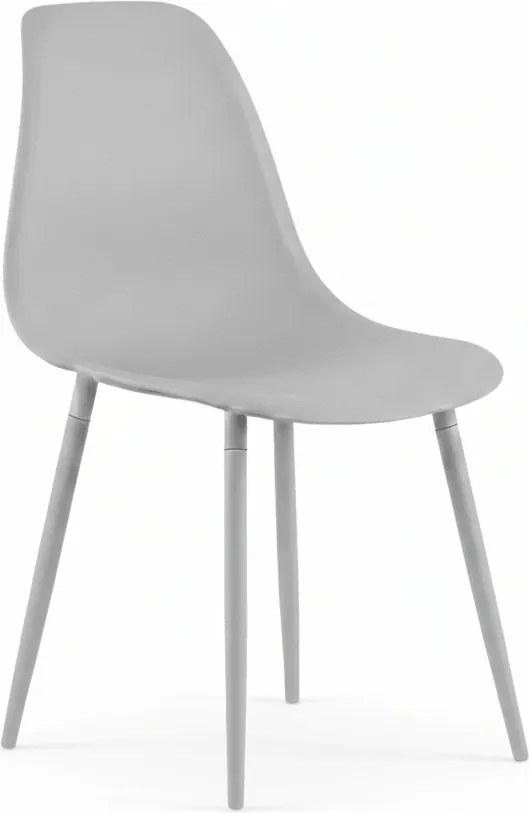 Scaun bucatarie OSAKA plastic, gri deschis