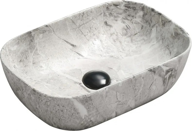 Mexen Rita chiuvetă de blat 45 x 32 cm, piatră gri - 21084598