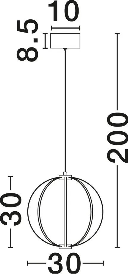 Lustra LED decorativa BREA D-30cm