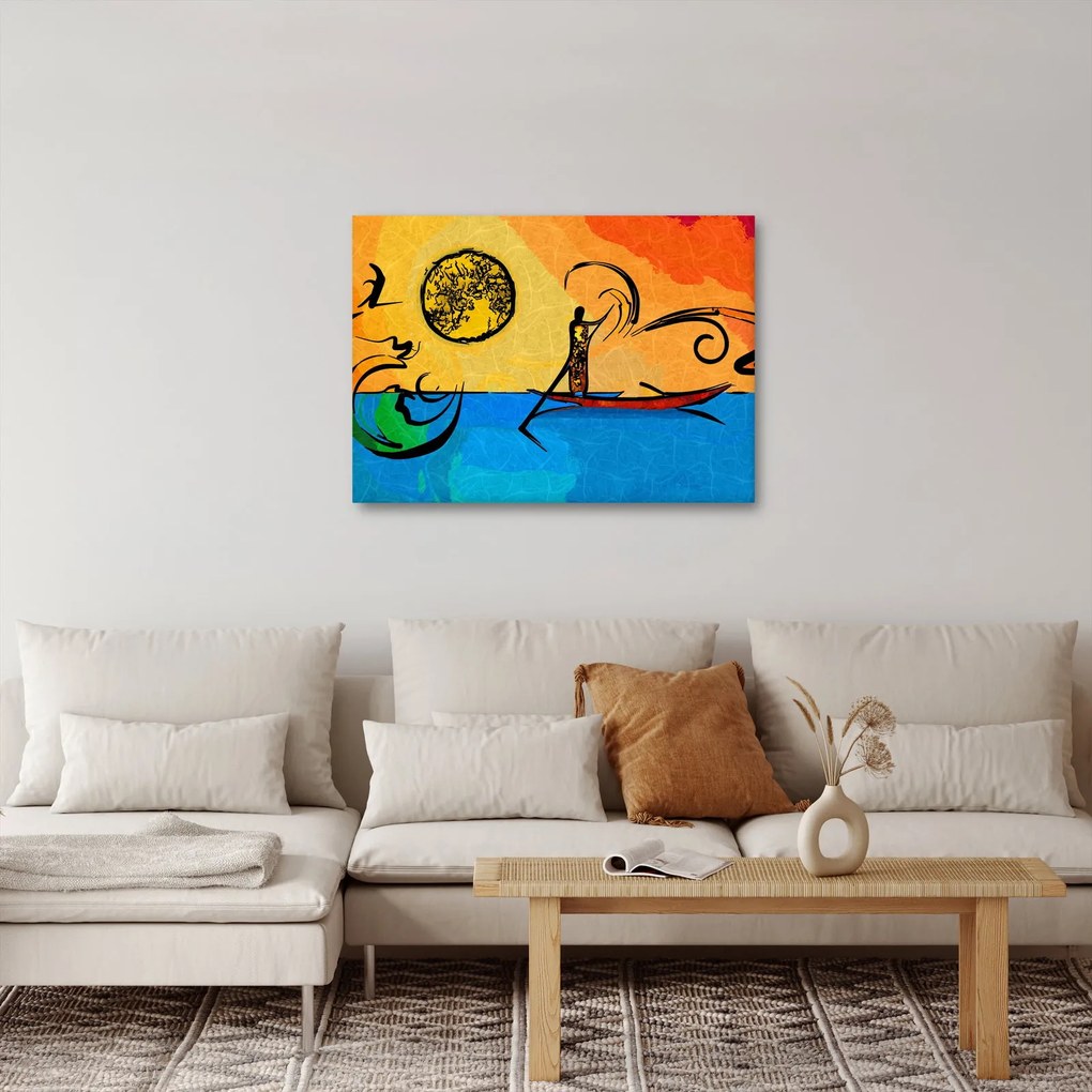 Tablou cu pictură străveche (70x50 cm)