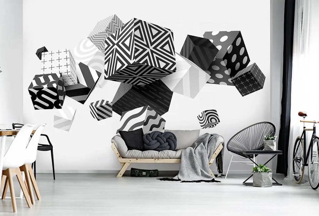 Fototapet - 3D geometrie (152,5x104 cm)