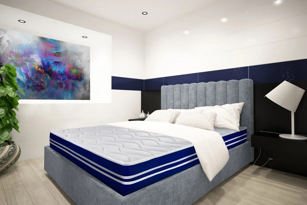 Saltea Super Ortopedica Tri Flexa, 12+3+3 Memory, Anatomica,  Husa Hipoalergenica 160 x 200 x 20 cm