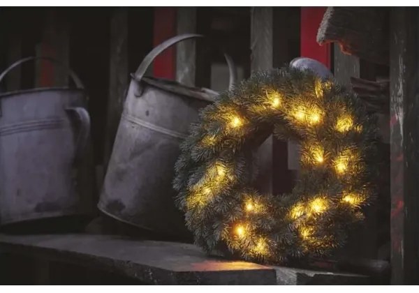 Decorațiune LED de Crăciun 20xLED/2xAA d. 40 cm