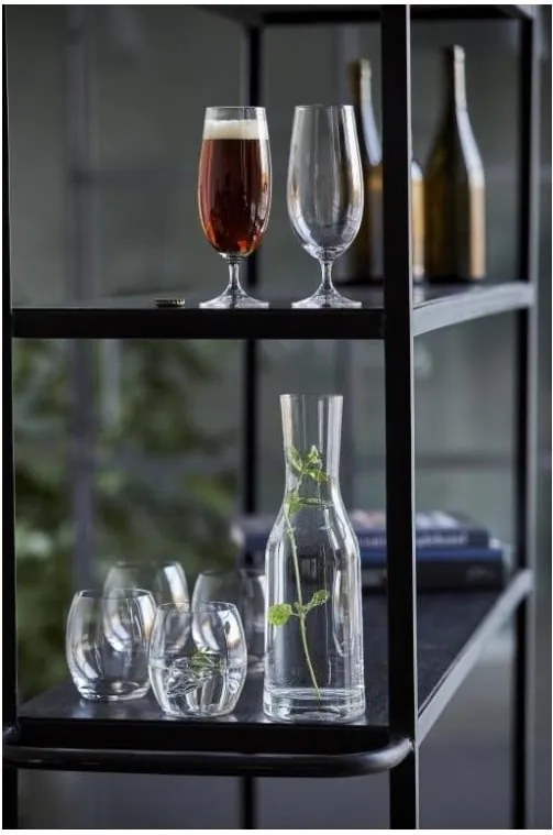 Carafă de apă din sticlă cristalină Bitz Fluidum, 1,2 l