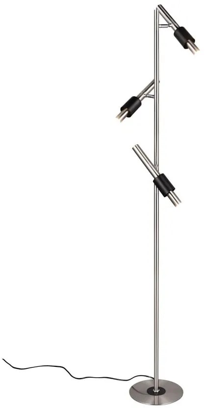 Lampadar negru-argintiu LED (înălțime 150 cm) Ikaris – Trio Select