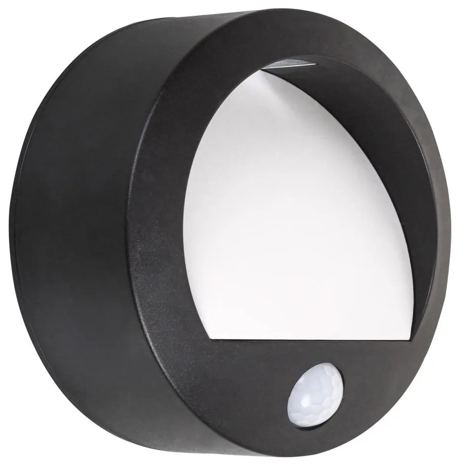 Rabalux 7969 - LED Aplică perete exterior cu senzor AMARILLO LED/1,5W/3xAA IP44 negru